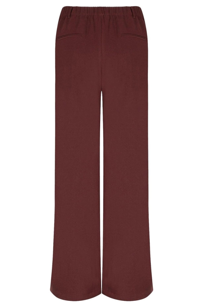 Ydence bruine dames broek | Achteraanzicht