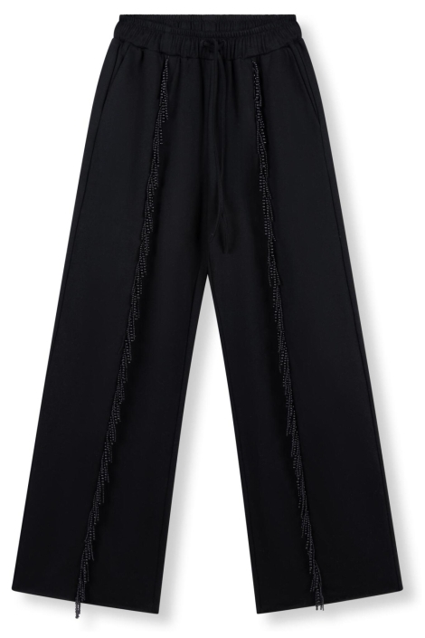 Refined Department zwarte dames broek | Vooraanzicht