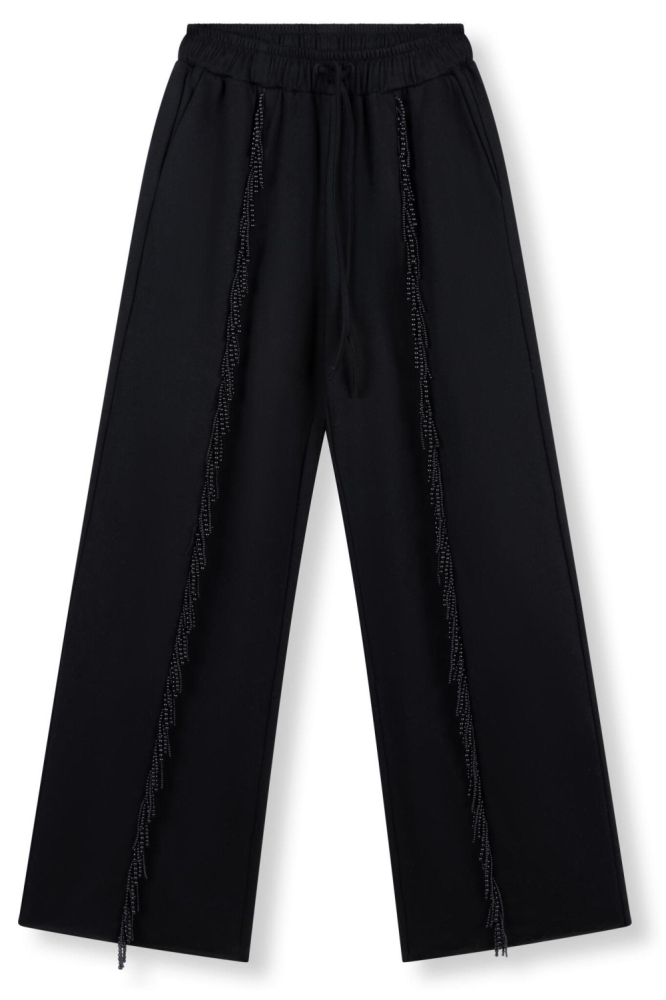 Refined Department zwarte dames broek | Vooraanzicht