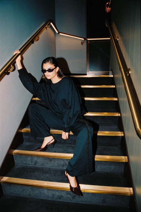 Refined Department zwarte dames broek | Sfeerbeeld, In situatie