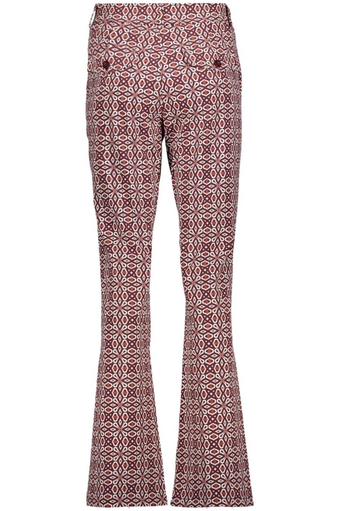 Zoso bordeaux dames broek | Achteraanzicht