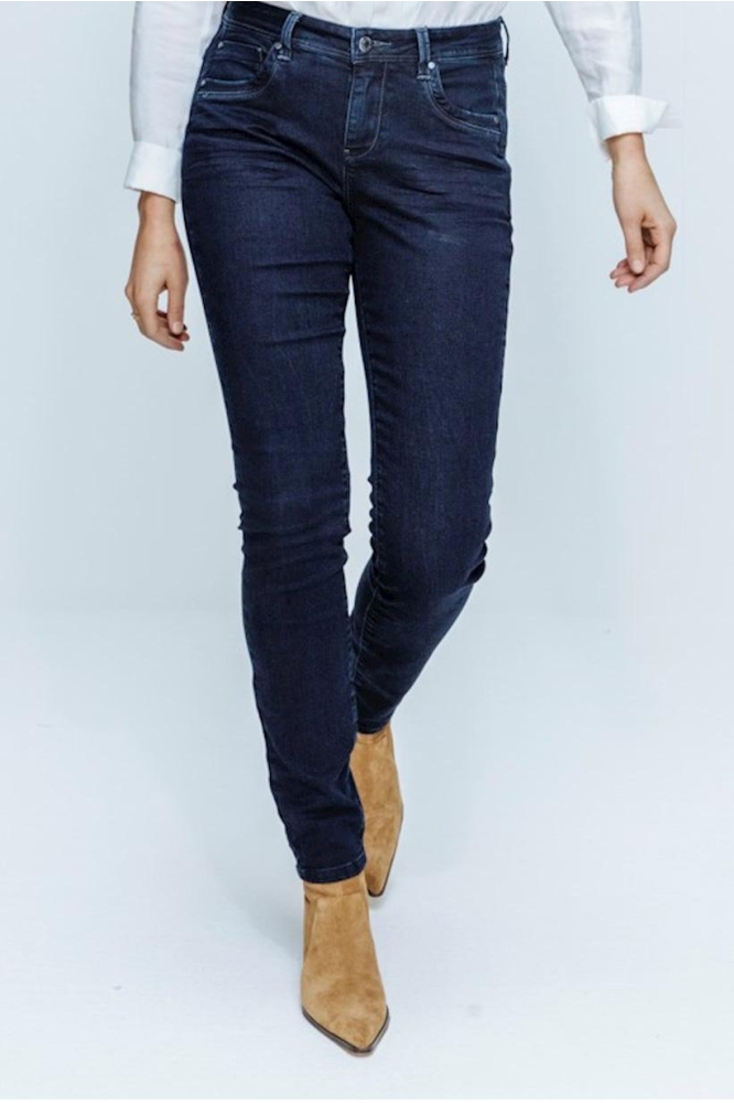 Red Button blauwe dames jeans | Model vooraanzicht