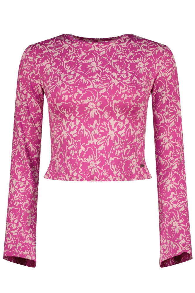 Raizzed roze dames t-shirt | Vooraanzicht