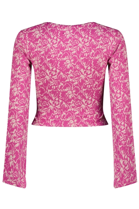 Raizzed roze dames t-shirt | Achteraanzicht