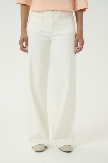 Kaffe Broek KAKARLA TWILL JEANS10509834 110602 CHALK