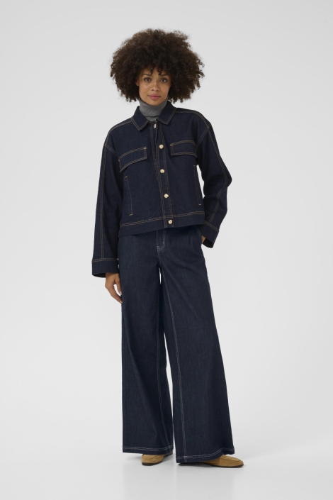 Culture blauwe dames jeans | Model