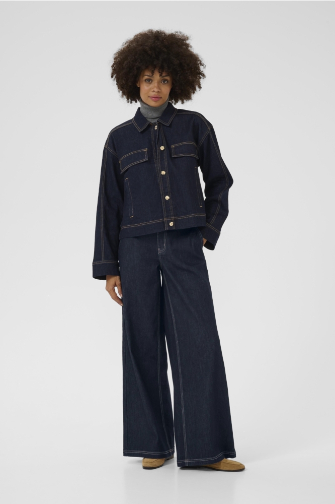 Culture blauwe dames jeans | Model