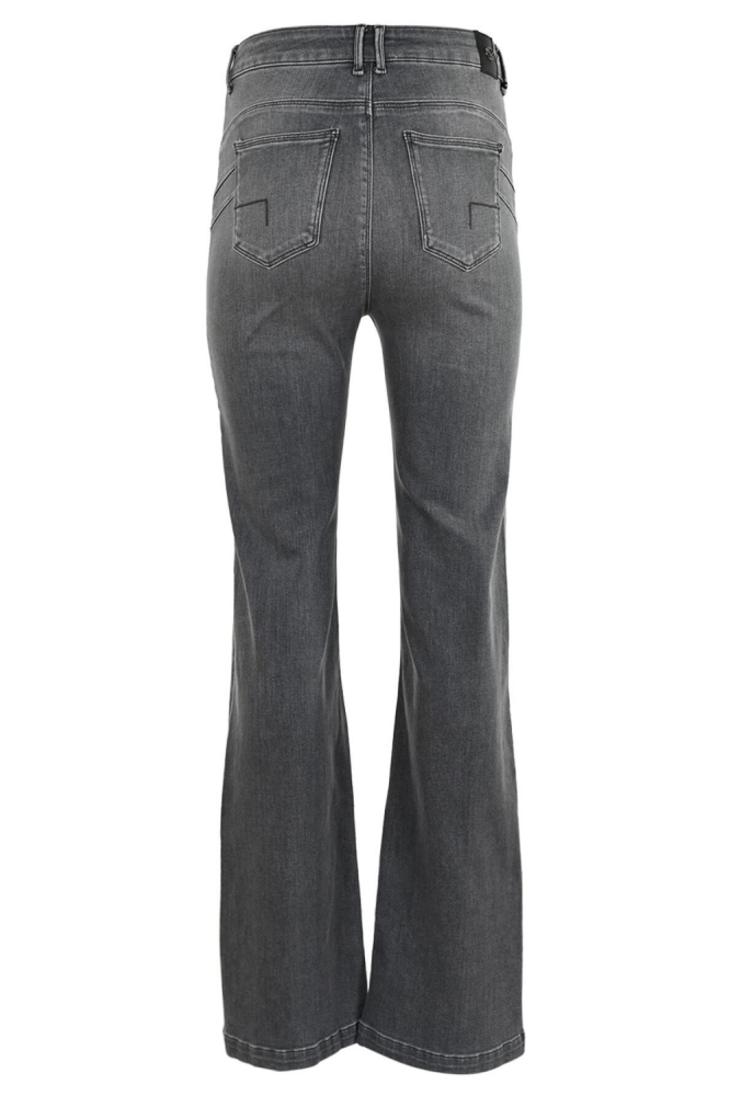 Dnm pure grijze dames jeans | Achteraanzicht