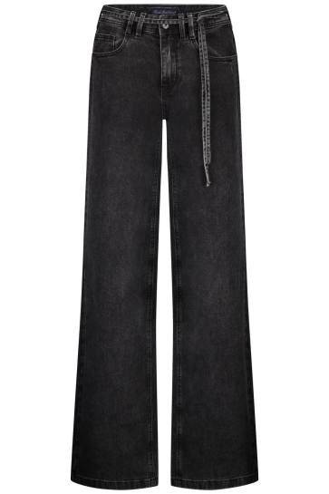 Red Button CLAUDETTE BLACK DENIM AND BELT SRB4691 BLACK