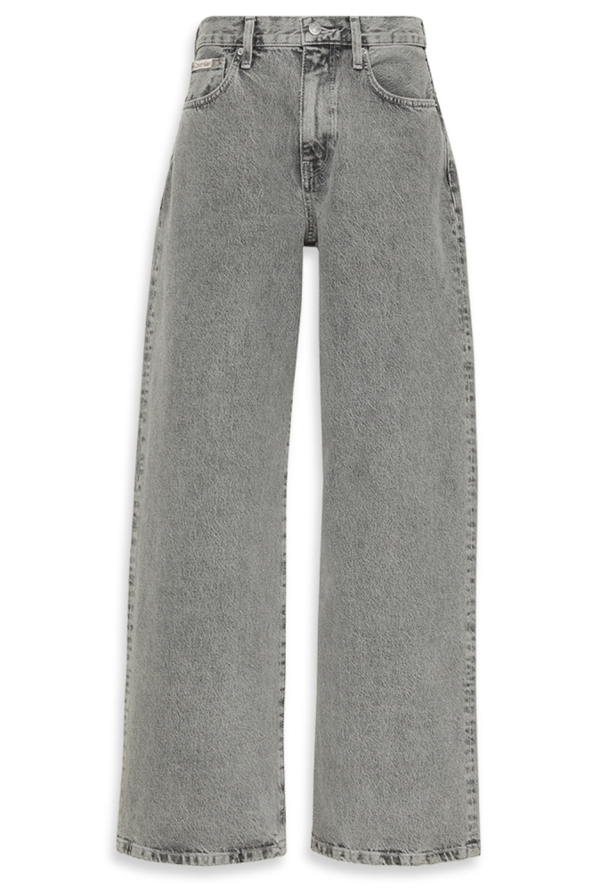 Calvin Klein grijze dames jeans | Model vooraanzicht