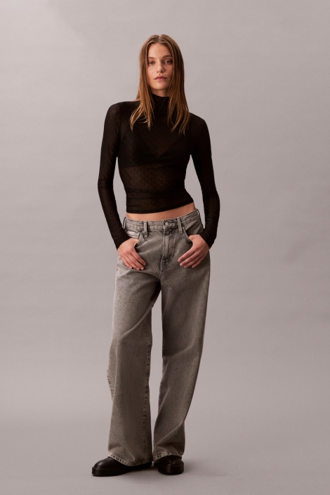 Calvin Klein grijze dames jeans | Model