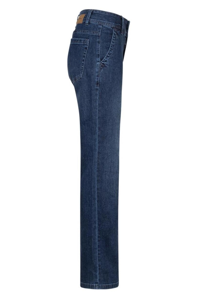 Red Button blauwe dames jeans | Zijaanzicht