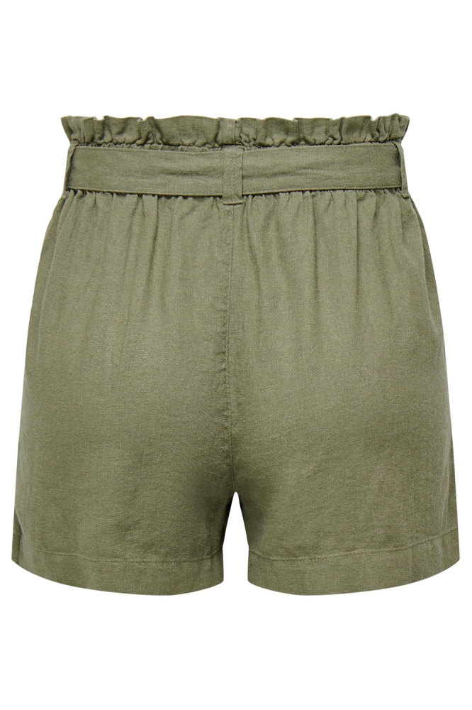 Jacqueline de Yong groene dames korte broek | Achteraanzicht