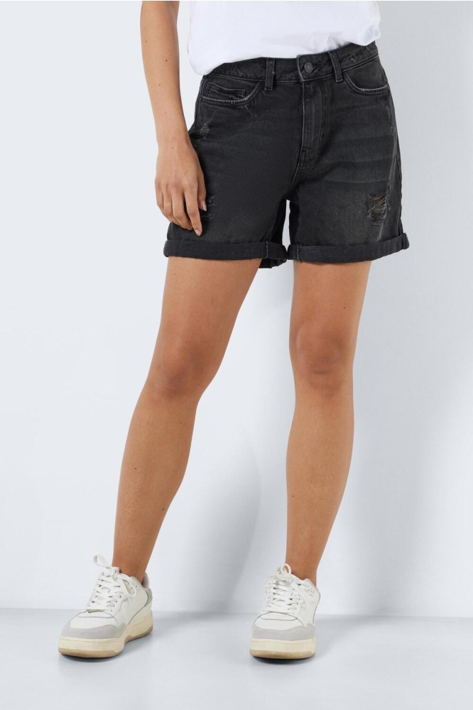 NMSMILEY NW DEST SHORTS VI061BL NO 27010865 BLACK DENIM