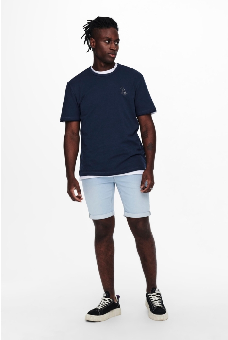 Only & Sons onsply life blue jog shorts pk8587