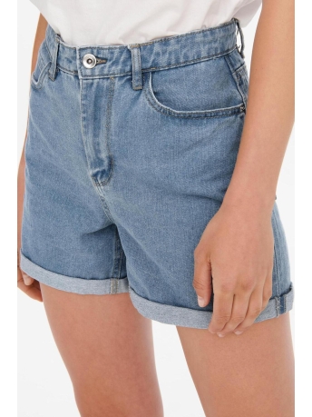 Only Broek ONLVEGA HW MOM SHORTS NOOS 15230571 LIGHT BLUE DENIM