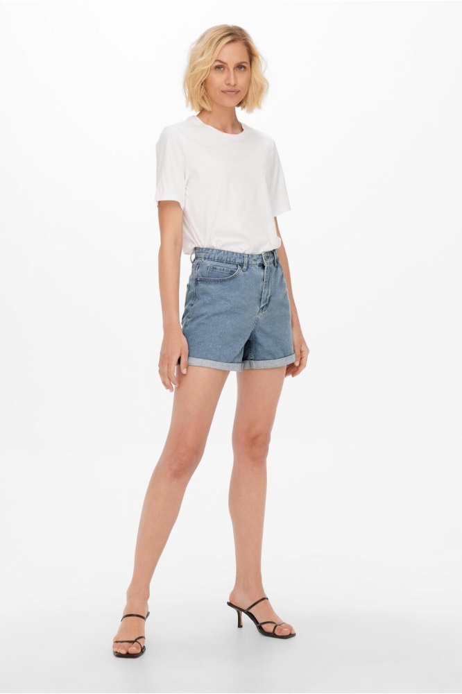 ONLVEGA HW MOM SHORTS NOOS 15230571 LIGHT BLUE DENIM