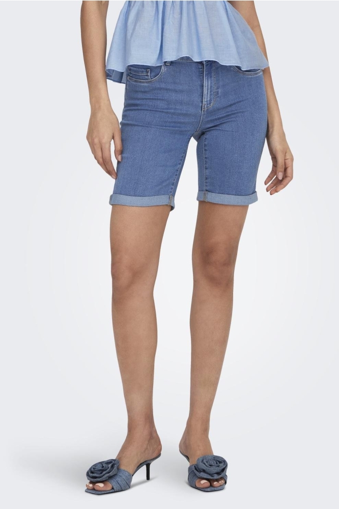 ONLRAIN LIFE MID LONG SHORTS NOOS 15176847 LIGHT BLUE DENIM