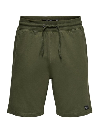 Only & Sons Broek ONSNEIL SWEAT SHORTS 22015623 OLIVE NIGHT