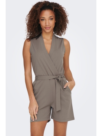 Jacqueline de Yong Broek JDYHONEY GEGGO S/L PLAYSUIT JRS 15288252 DRIFTWOOD