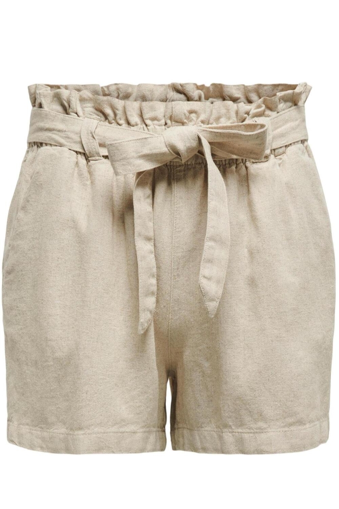 JDYSAY MW LINEN SHORTS WVN NOOS 15225921 Oatmeal/MELANGE