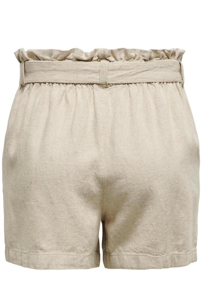 Jacqueline de Yong beige dames korte broek | Achteraanzicht