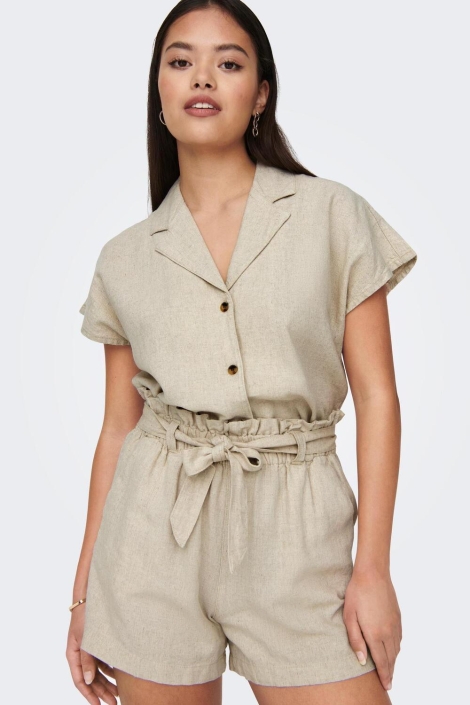 Jacqueline de Yong beige dames korte broek | 