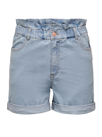 Jacqueline de Yong Broek JDYROMA HW PAPERWAIST SHORTS LB DNM 15286312 Light Blue Denim