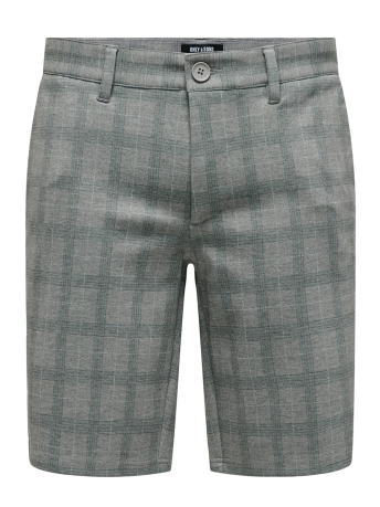 Only & Sons Broek ONSMARK 020911 CHECK SHORTS CS 22025753 Chinchilla