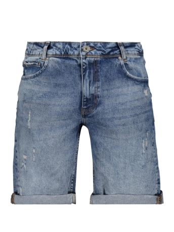 Cars Broek DAVE SHORT DAMAGED 63727 Stone Wash