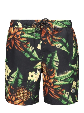 Superdry Broek VINTAGE HAWAIIAN M3010212A BLACK PINEAPPLES