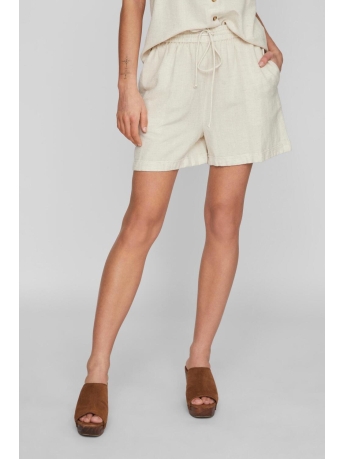 Vila Broek VIPRISILLA HW SHORTS - NOOS 14085287 Super Light Natural Melan