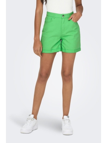 Only Broek ONLVEGA-DARSY HW MOM SHORTS COL PNT 15255951 SUMMER GREEN