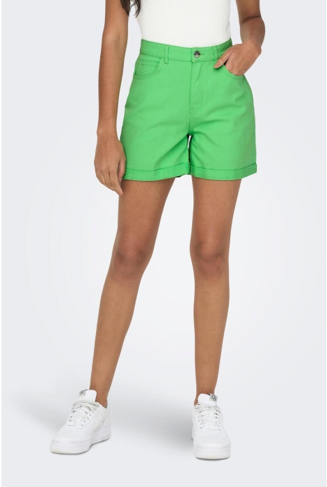 Sta op maat Verouderd onlvega-darsy hw mom shorts col pnt 15255951 only korte broek summer green