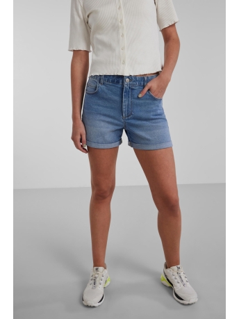 Pieces Broek PCPEGGY MW SHORTS LB NOOS BC 17134166 Light Blue Denim