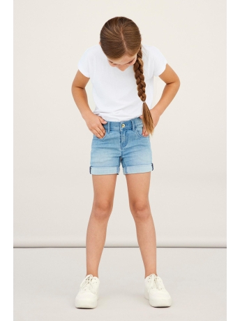 Name It Broek NKFSALLI SLIM DNM SHORTS 5221-TA NO 13197317 Light Blue Denim