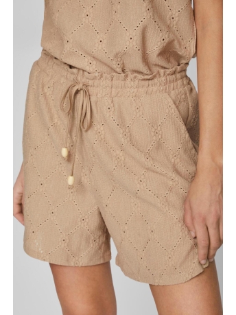 Vila Broek VIDELLA HW SHORTS 14086467 Savannah Tan