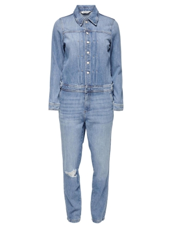 Only Broek ONLVERONA LS DNM JUMPSUIT CRO 15267789 MEDIUM BLUE DENIM