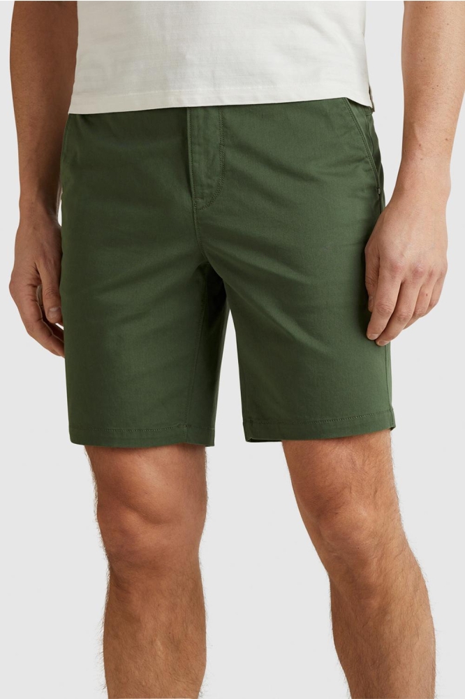 TWILL STRETCH CHINO SHORTS VSH2304650 6213-Four Leaf Clover