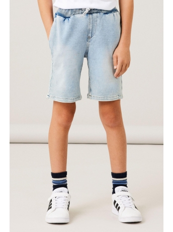 Name It Broek NKMRYAN JOGGER DNM L SHORTS 6770-TR 13212476 Light blue denim 