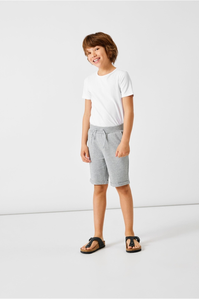 NKMVERMO LONG SWE SHORTS UNB F NOOS 13201050 Grey Melange