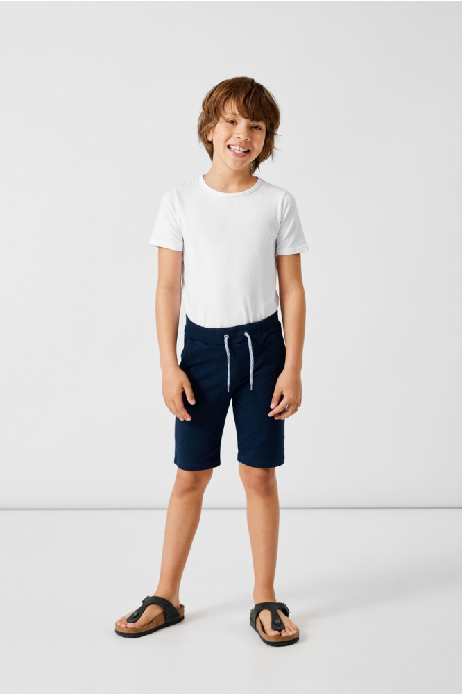 NKMVERMO LONG SWE SHORTS UNB F NOOS 13201050 Dark Sapphire