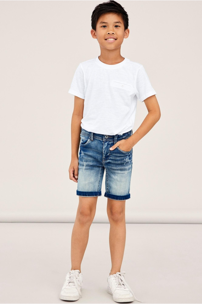 NKMTHEO XSL DNM L SHORTS 5495-TH NO 13197351 Medium Blue Denim