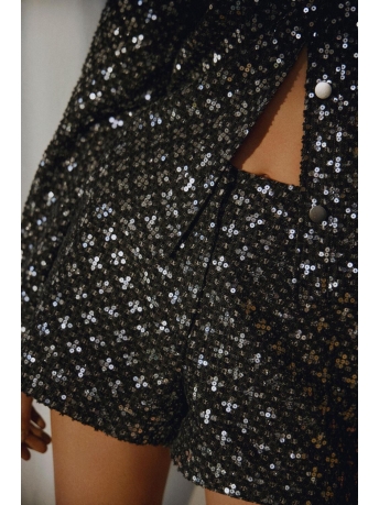 Vila Broek VISHINNA SEQUINS HW SHORTS 14089919 Black