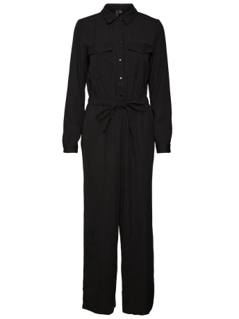 Vero Moda Broek VMNORA LS UTILITY JUMPSUIT WVN 10293001 Black
