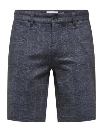Only & Sons Broek ONSMARK 0209 CHECK SHORTS NOOS 22028248 DRESS BLUES