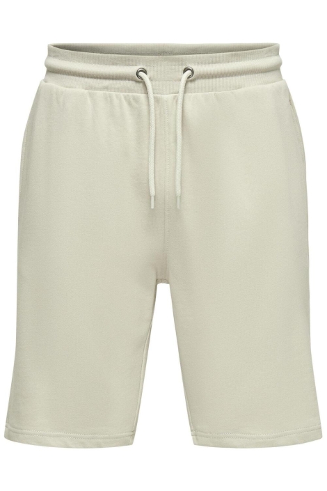 Only & Sons beige heren korte broek | Vooraanzicht