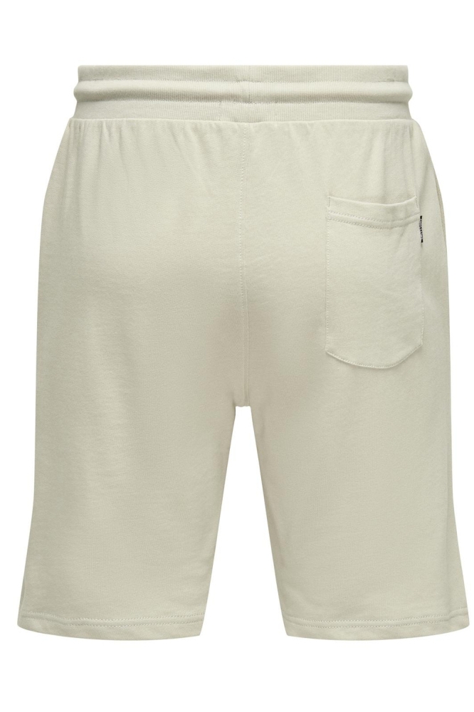 Only & Sons beige heren korte broek | Achteraanzicht
