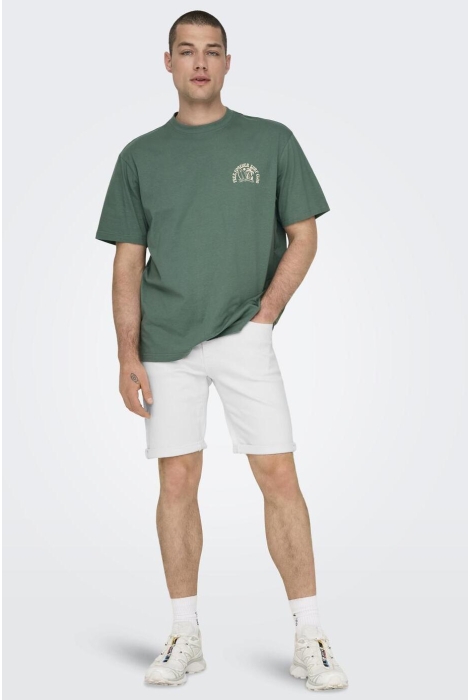 Only & Sons onsply white 9297 azg dnm shorts no
