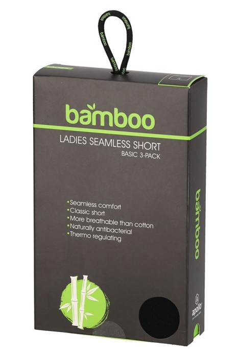 Sarlini ladies bamboo seamless short 3p